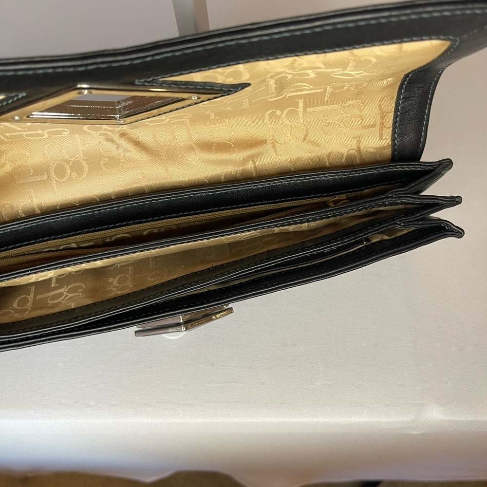 Black Leather Clutch - Picture 5 of 5